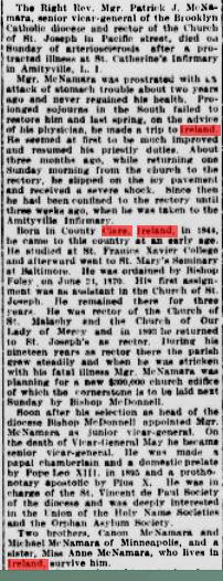 McN, Msgr PJ 16Apr1912 Bklyn, The Sun.jpg