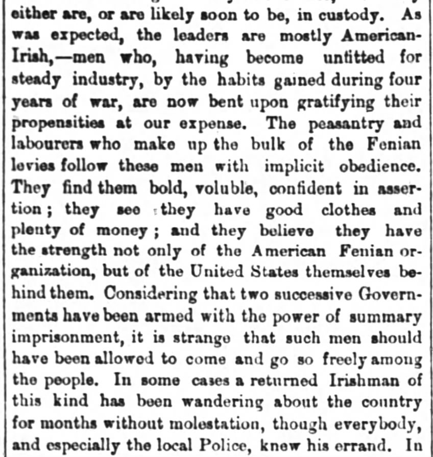 Fenian Uprising Limerick per London Times 9 Mar 1867.jpg