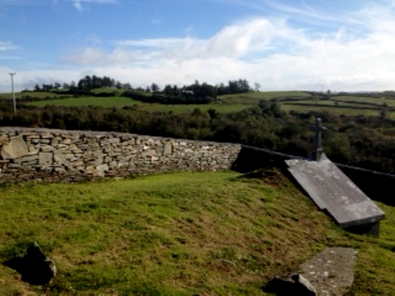 View from the top of the crypt ...
