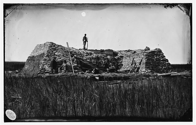 Swamp Angel & Marsh Battery on Morris Island (Libary of Congress).jpg
