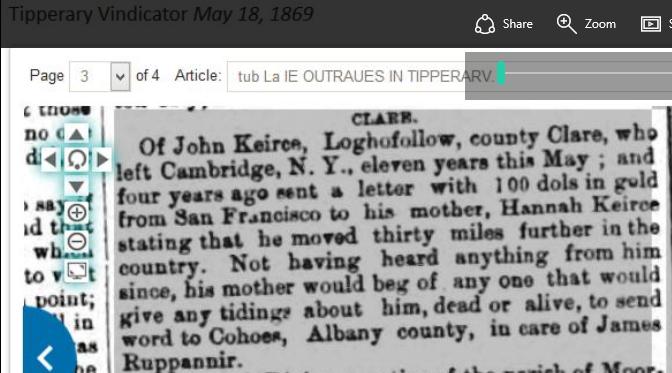 John Kierce, mother's 1869 ad.jpg