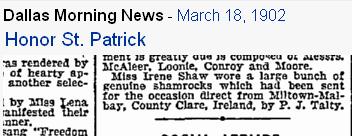 Talty's shamrocks in TX 1902.jpg