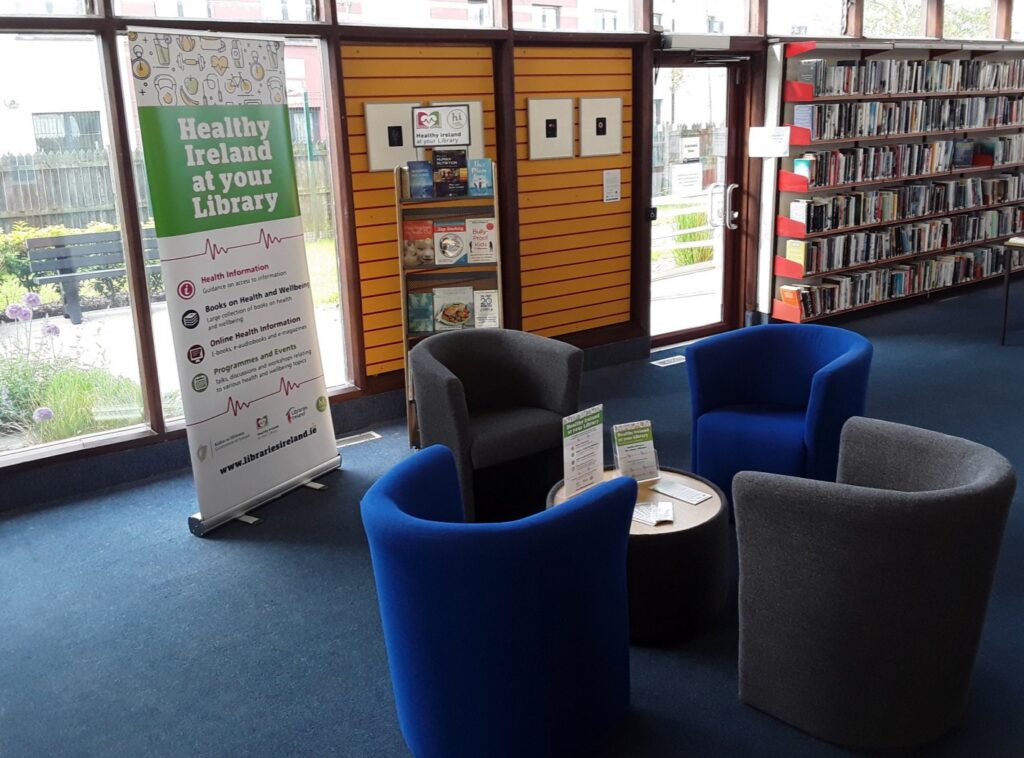 Healthy rIeland pull up and seating in Shannon Library