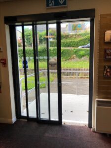 Automatic doors in Killaloe Library