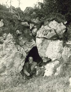 Thomas Westropp pictured at a cave in Clare